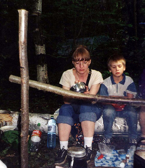 Наташа Крылова с сыном